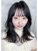 小顔春カットふんわりレイヤー大人可愛いナチュラルアッシュ
