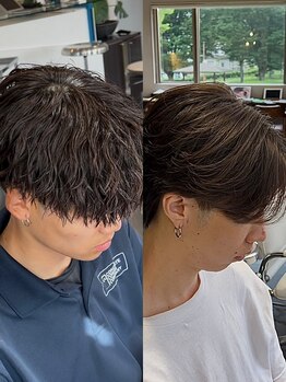 リッシ(RISSHI)の写真/メンズパーマで差をつける！最先端メンズヘアで一気に垢抜け◎