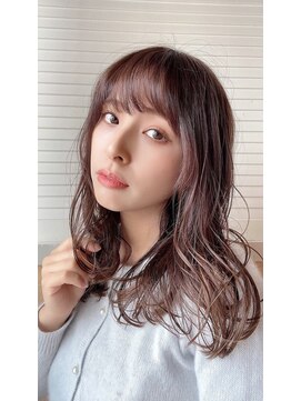 ルッソカルム(Lusso calme) ピンク/アッシュピンク/ハッシュカット/30代/40代/50代