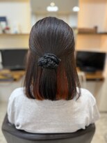 サロン ド アベニュー&nbsp;ハーフアップ映え！ジューシーオレンジチラ見せインナー