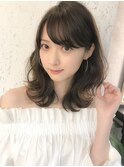 ミディアムレイヤー外ハネボブ☆新宿
