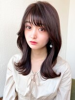 前髪が可愛い小顔韓国ピンクベージュ☆20代30代/Silk-lei吉祥寺