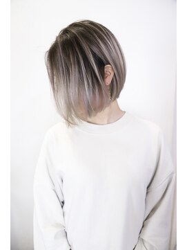 オズ 郡山桑野店(OZ) 《OZ田中》外国人風ショートヘア#バレイヤージュカラー
