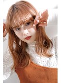フリンジバング ベイビーピンク テラコッタ【LINONA】