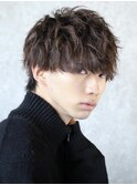スパイラルパーマ ショートマッシュ