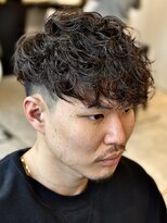 フランクスバーバーリザーブ 人形町店(FRANK’S BARBER RESERVE)&nbsp;スペインカールミッドフェードバーバースタイルS