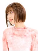 お手入れ簡単！ちょっぴりモードな丸みボブ