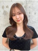 韓国風前髪×シルキーベージュ【髪質改善/新宿/マッシュパーマ】