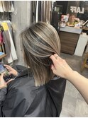 #黒髪#ボブルフ#ネビージュ#小顔#ワンレン