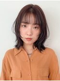 ミディアム　長めボブ　レイヤー　顔周りカット　原宿　表参道