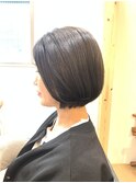 【宿里沙也香】顎ライン×前髪なしボブ