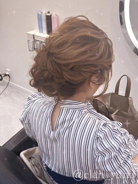 サイドアップ【クランソア】ヘアセット/ヘアメ/心斎橋