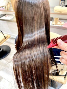 サロン ハリウッド(Salon Hollywood) プレミアム艶カラー × 髪質改善トリートメント