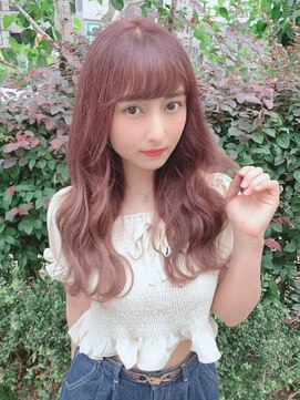 ヘアアンドメイク サファイア 豊橋店(ヘア&メイク SAPPHIRE) #プルエクステ#ピンク#ハイライト#春#カワイイ#アクセント
