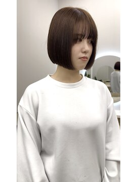 サンド 鹿児島中央(sand) ボブ　フルバング　ハッシュカット　イメチェン　似合わせカット