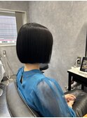 切りっぱなしボブ