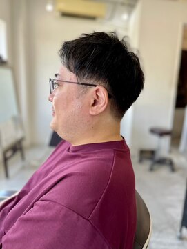 ソイクフ(SOY KUFU) MEN’S HAIR カルマパーマダークアッシュベリーショート