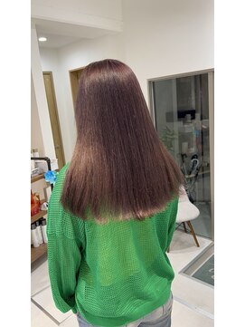 ネイロ 錦糸町(NeiRo) ブリーチ1回ピンクブラウンベージュカラー
