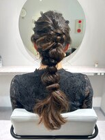 あみおろし/編みおろし/お呼ばれヘアセット/結婚式ヘアセット