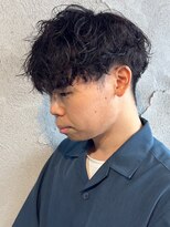 ニアウ 高崎店(Niau)&nbsp;メンズマッシュシャドウパーマナチュラル群馬高崎眉毛