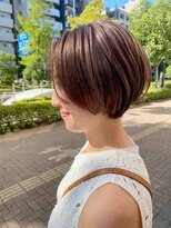 ポタム 東中野(potamu)&nbsp;ハンサムショートにハイライト