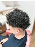 ツイストスパイラル＋スキンフェード