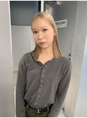 黒髪/ボブルフ/ネビージュ/小顔/ワンレン/梅田/髪質改善/前髪