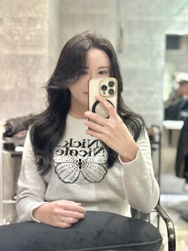 アクション 心斎橋店(ACTION) 20代30代レイヤーカット　韓国ヘア　顔まわりカットブリーチ無し