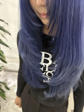 リュンヌ(Lune) ブルーラベンダー/寒色系/ブリーチカラー/ダブルカラー/YU91