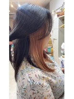 オリビアヘアー(OLIVIA HAIR) インナーブリーチでつくるピンクベージュ