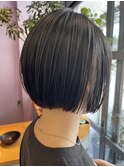 【suede】切りっぱなしボブ