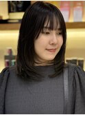 レイヤースタイル/鎖骨レングス/ボブレイヤー/顔周りレイヤー