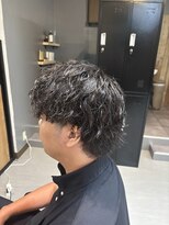 クート オム 南浦和(ku-to homme)&nbsp;暗髪でも軽く見えるウェーブスタイル