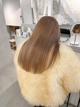 フォト 新宿三丁目(foto) ミニウルフチェリーブラウンブリーチなし前髪ミディアム/新宿