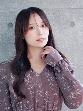 アメリ 武蔵小杉店(Ameri) チェリーブラウン×コテ巻きロング【3】