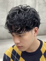 アッシュ 桜木町店(Ash)&nbsp;無造作メンズパーマ×ツーブロックマッシュ横浜メンズ美容室