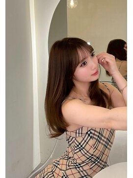 ラル 立川(lar) ミイヒミディアム_大人ガーリーダークアッシュ似合わせカット