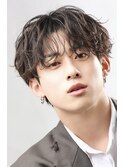 MEN’S HAIR/波巻きツイストスパイラル/リバースセンターパート