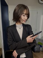 カシェル トウキョウ(Cashel Tokyo)&nbsp;【sota】光に透けるシアーグレージュ×大人ミニボブ