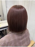 ブリーチなしダブルカラーワインレッド川越本川越