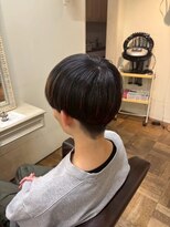 エクファ ヘア シェリル 草津 南草津店(ex-fa hair cherir)&nbsp;ワンホンレイヤー/ミルクティーブロンド/ダークブルー/南草津