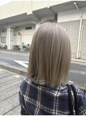 ダブルカラー,ブリーチ,グレーベージュ,グレージュ【草加】