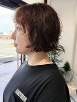 ログ(log)&nbsp;ニュアンスパーマ　髪質改善カラー　顔まわり　レイヤー　艶髪