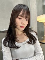 全席個室美容室 Zina津田沼 髪質改善/縮毛矯正【ジーナ】&nbsp;髪質改善　フルバングデザインカラー　美髪【Zina 津田沼】