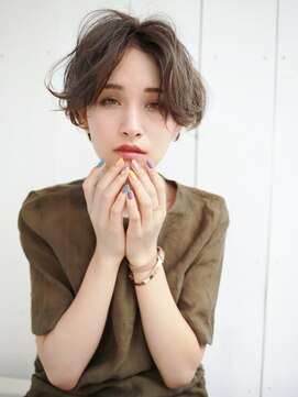 ネオリーブウリ 二子玉川店(Neolive uri) センターパート×ひし形ユルふわボブ《Uri/二子玉川》