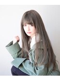 ナチュラルストレートstyle×シアグレージュ
