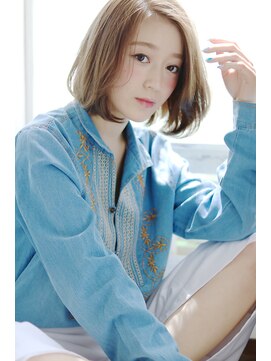 アーレル(Arlel) ☆Arlel 池袋☆きらめく毛先に恋する切りっぱなしボブ