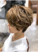 大人カッコイイ  ショートボブ