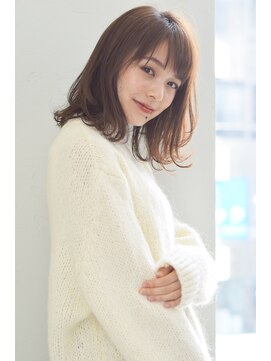 ジョエミバイアンアミ(joemi by Un ami) 《joemi 新宿∞》毛先パーマorワンカールで可愛い簡単ボブ　近江