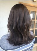 ロングヘア×外ハネ巻き